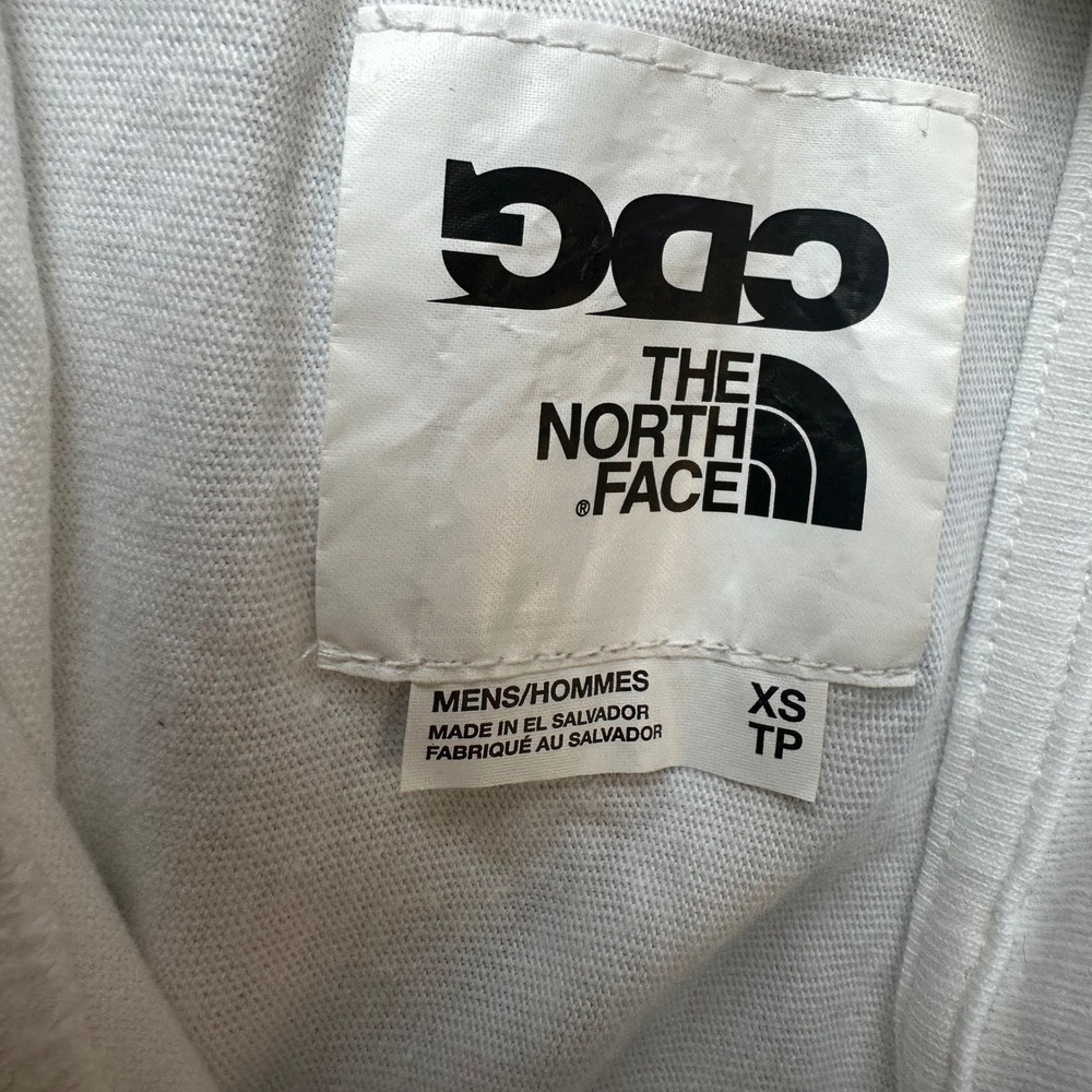 Comme Des Garcons x The North Face White Long Sleeve T Shirt Mens XS NWT‎